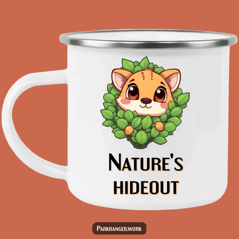 Funny Outdoor Mug: Peeking Animal Campfire Buddy, Perfect Funny Gift!