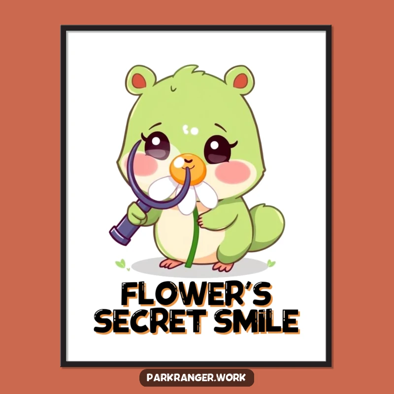 Funny Nature Detective Digital Art: Curious Animal, Perfect Instant Gift