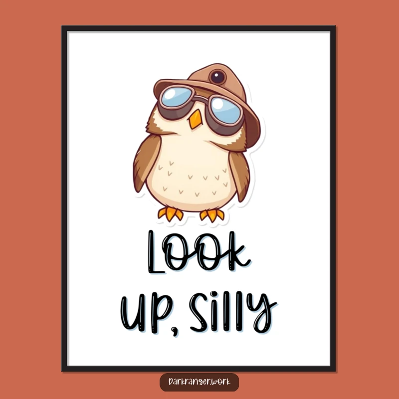 Funny Owl Ranger Digital Art: Instant Wonder, Hilarious Gift