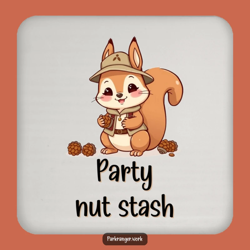 Funny Squirrel Ranger Coaster: Happy Holdings, Hilarious Gift