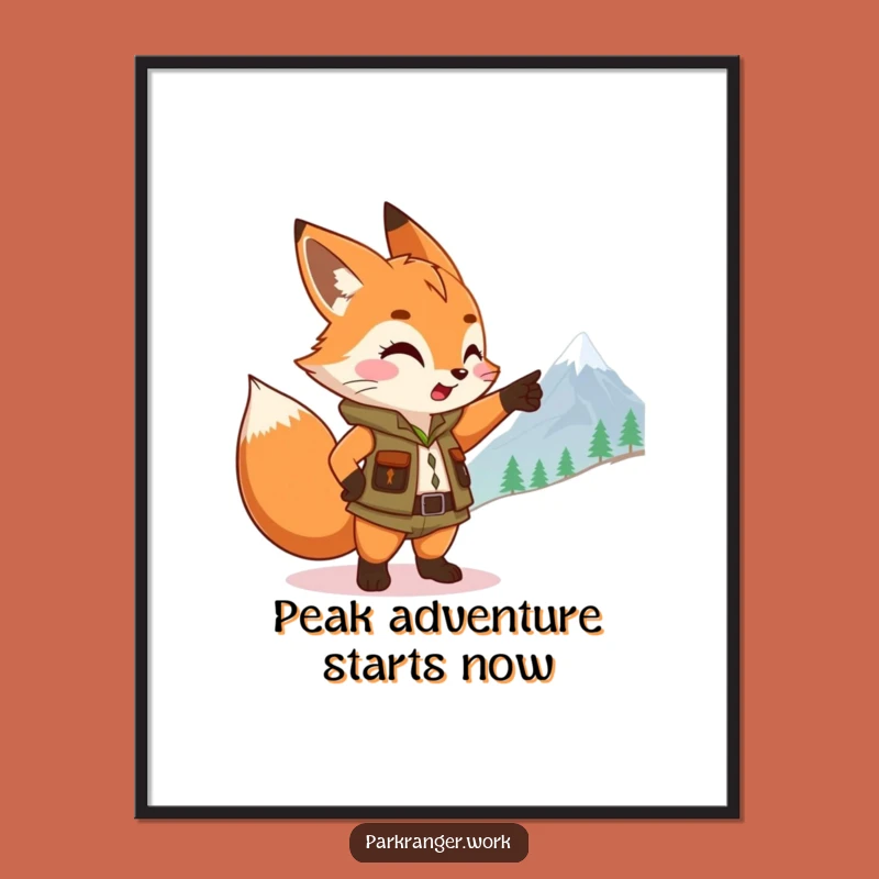 Free Printable Fox Ranger Art - Funny Downloadable Adventure Gift